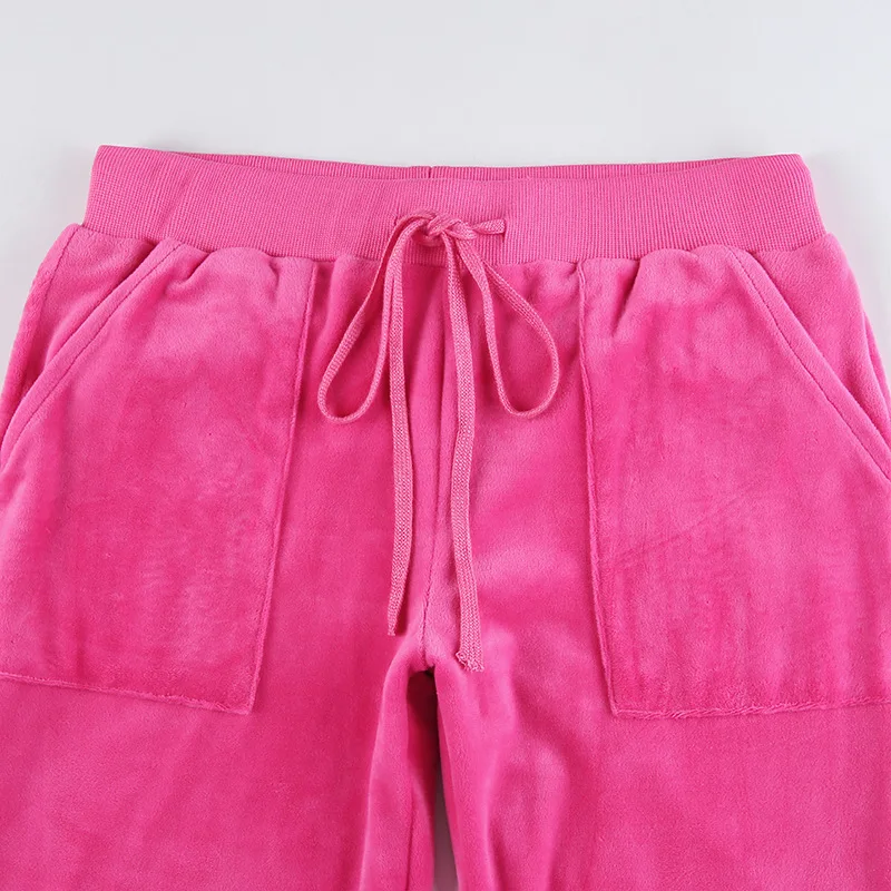 Fashion Custom Embroidery Logo Women Fall Velvet Tracksuit Hood Crop Lounges Sets Rhinestone Velour Tracksuits Two Piece Sets