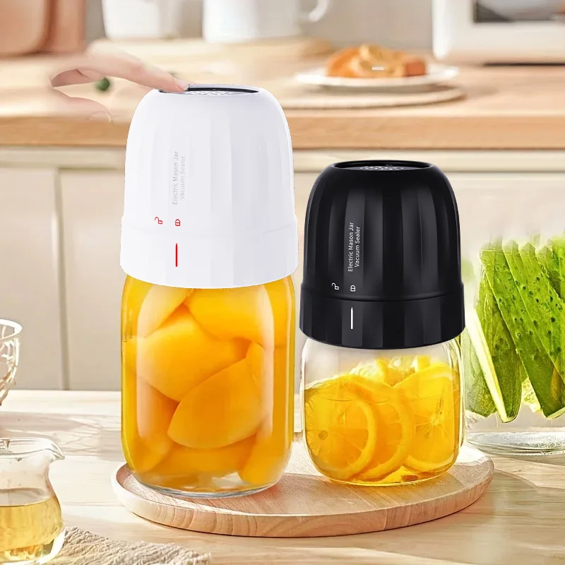 3 In 1 Design Electric Mason Jar Vacuum Sealer Kit Fully Automatic Suction Stop Food Storage Fermentation Vacuum sealing machine