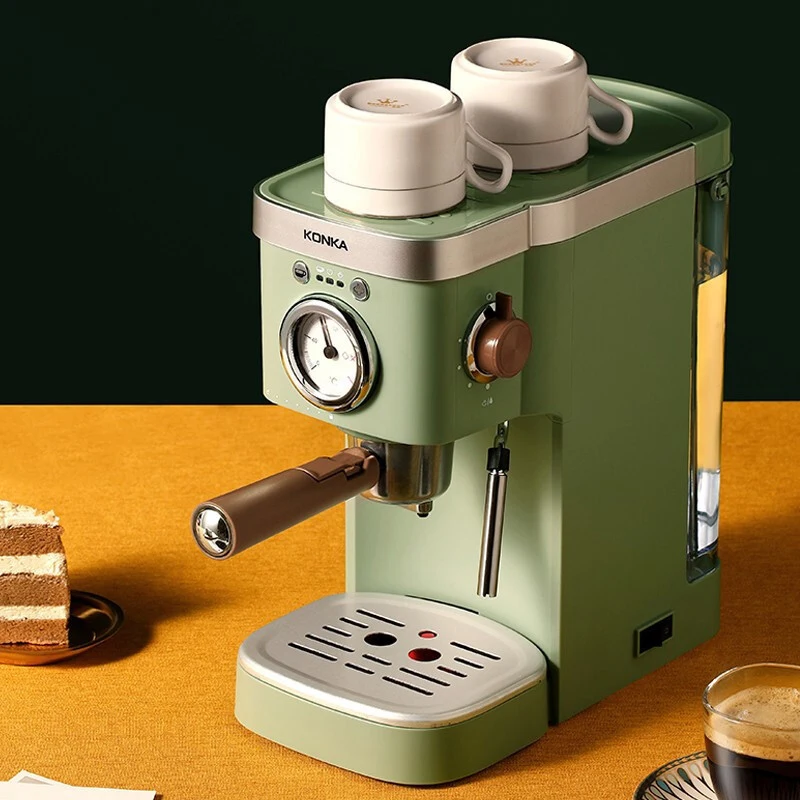 Konka new Italian semi-automatic coffee machine, commercial coffee machine household extraction steam milk foam