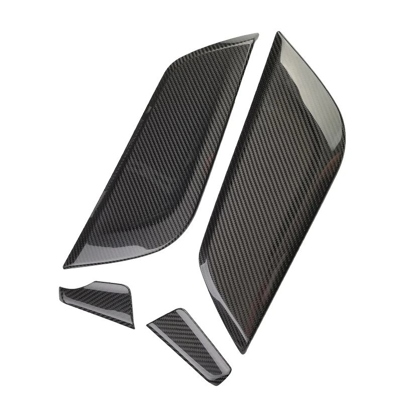 tantan Carbon Fiber Central Control Panel Both sides Gear Trim For Ford Mustang Interior Accessories Sticky 2015-2020