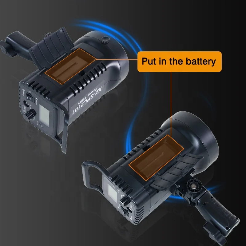 150w High Power Portable Studio Photography Fill Light Sunlamp Remote Control Film Shooting Studio Video Lights