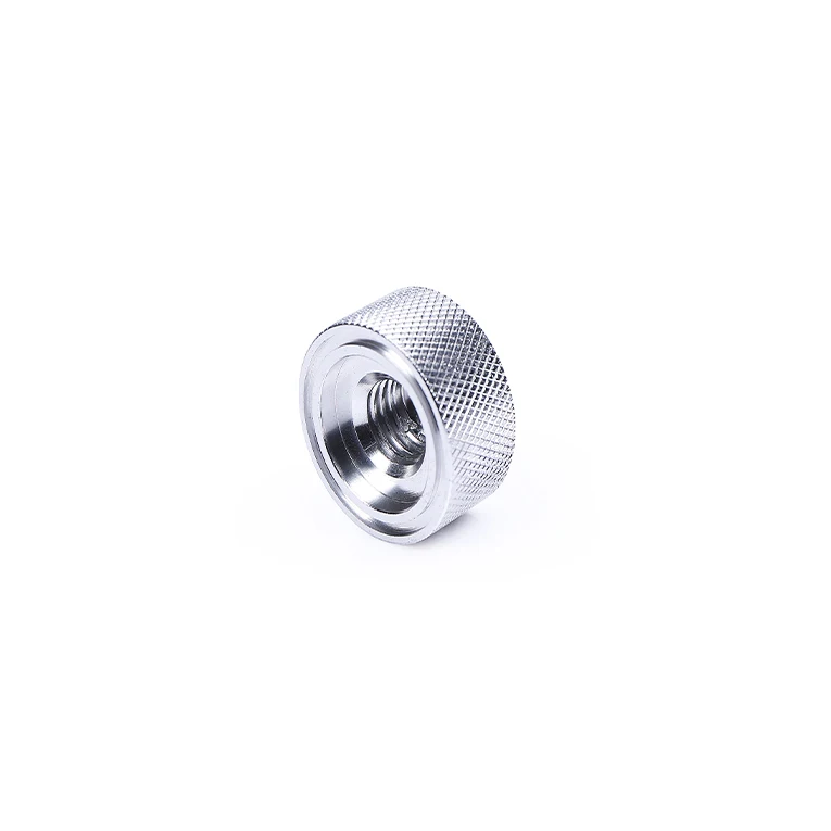 High Quality CNC Lathe Parts Aluminum Knurled Knob