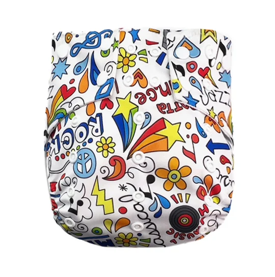 New Arrival Baby Customizable Training Swimming Nappy Washable Reusable Cloth Diaper with Printed Pattern