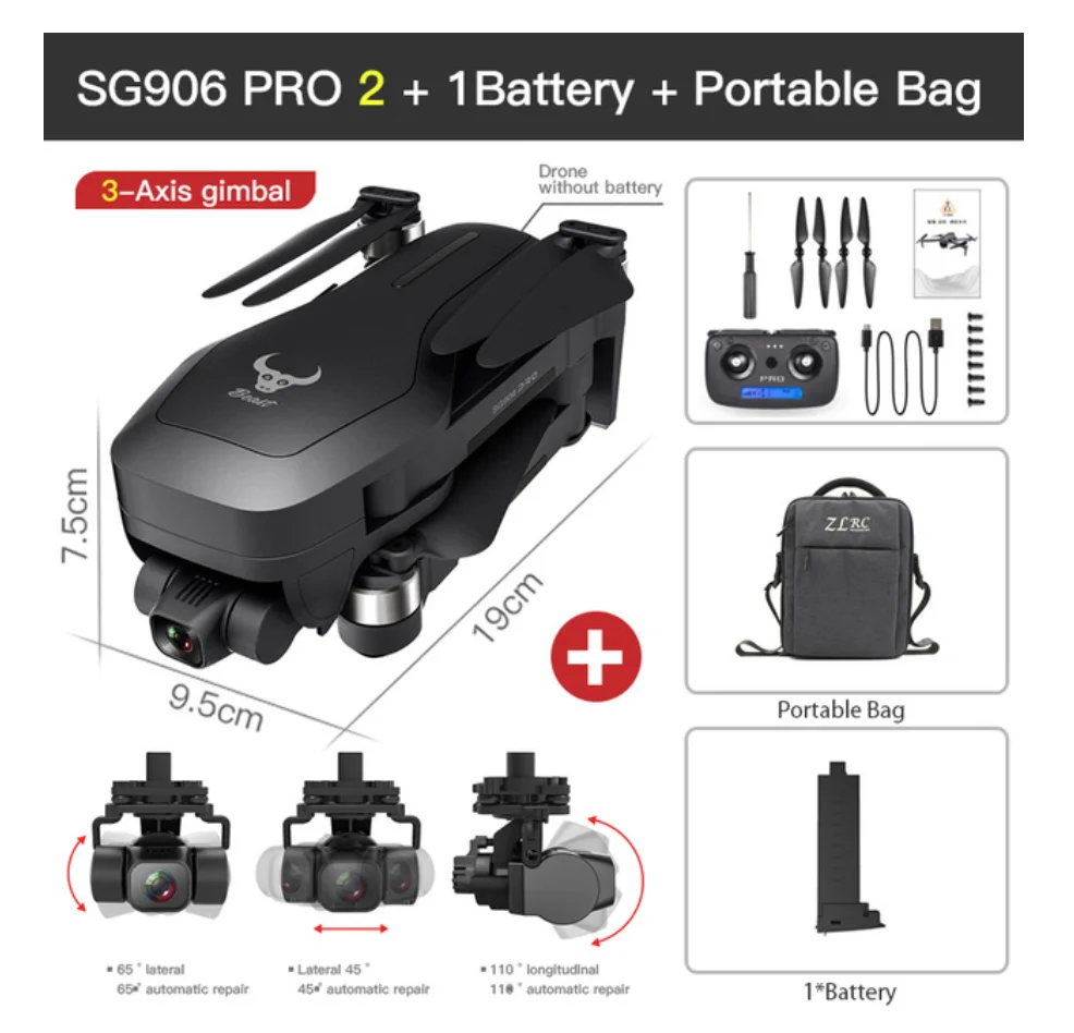 OEM order for SG906 PRO 2 /SG906 PRO RC dron quadcopter GPS drone 4k drones with camera hd Anti-shake Gimbal quadcopters VS l109