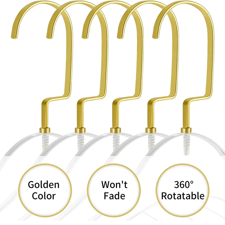 Non Slip Clear Rack Acrylic Coat Hanger Easy to Handle Clear Acrylic Clothes Hanger Sleek Modern Closet Look