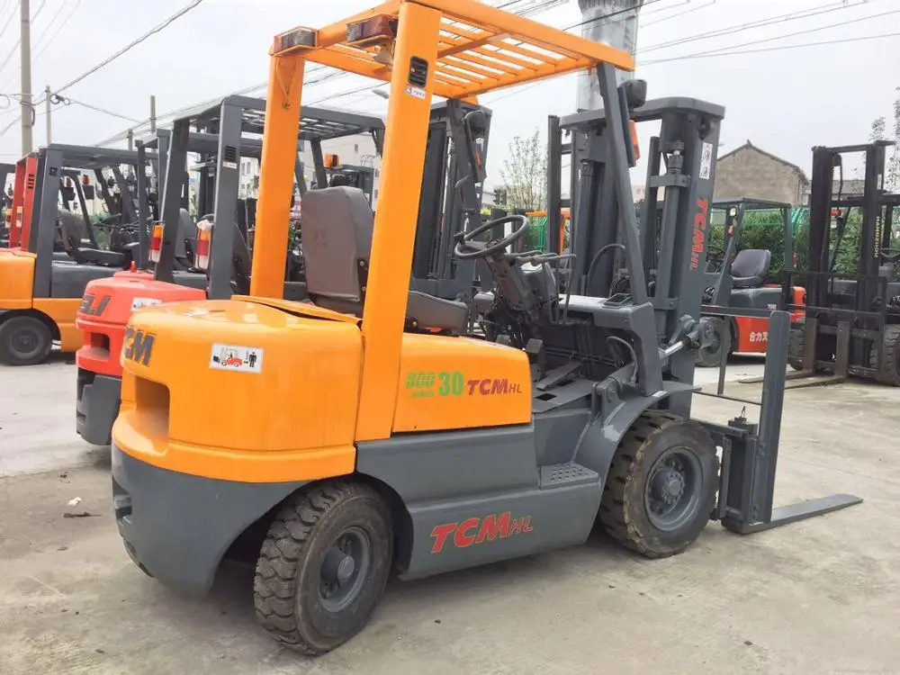 Used TCM 3TON forklift Used Condition TCM FD30 3TON 5TON Diesel Forklift