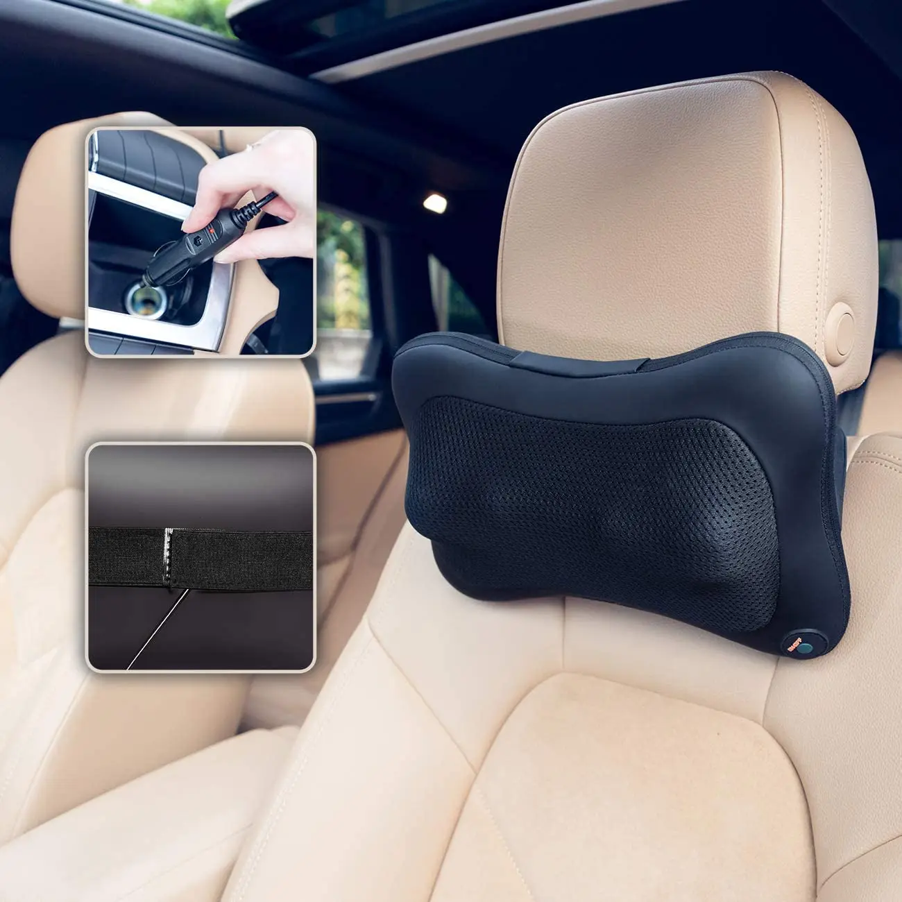 On Sales Cheap Massage Pillow Kneading Heating Neck Back Shoulder Waist Buttock Massage Pillow