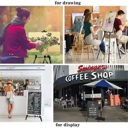 Keep Smiling 162cm Drawing Art Tools Folding Portable Display Metal Artist Easel Sketch Stand
