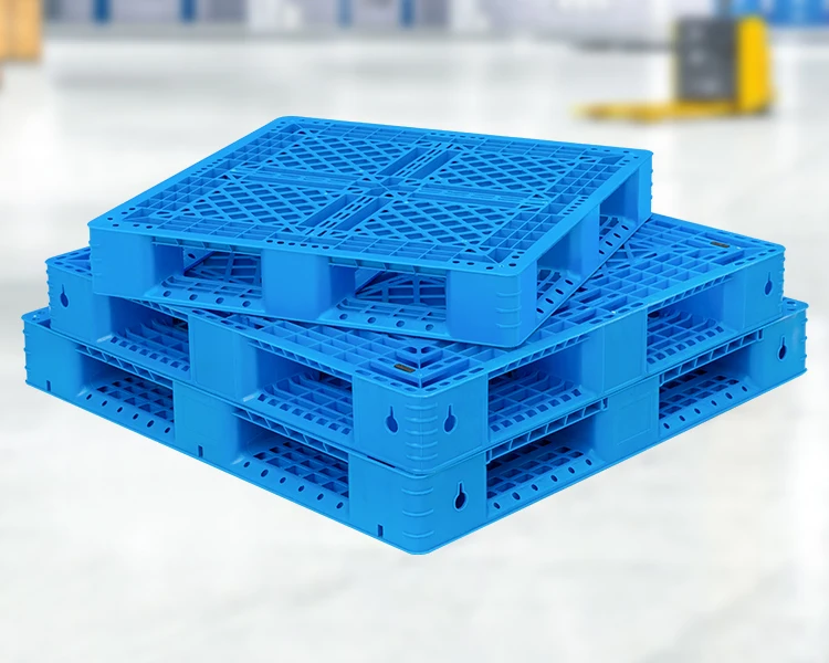 6 полозьев для тяжелых поддонов армированный HDPE перерабатываемый Противоскользящий пластиковый поддон склада и транспортировки