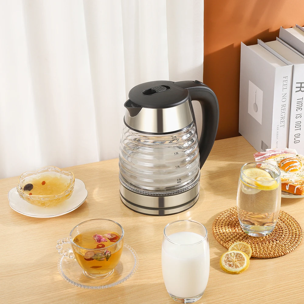 Wholesale 1.8L 1500W Black Portable Kettle Electric Tea Water Boiler Home Appliances