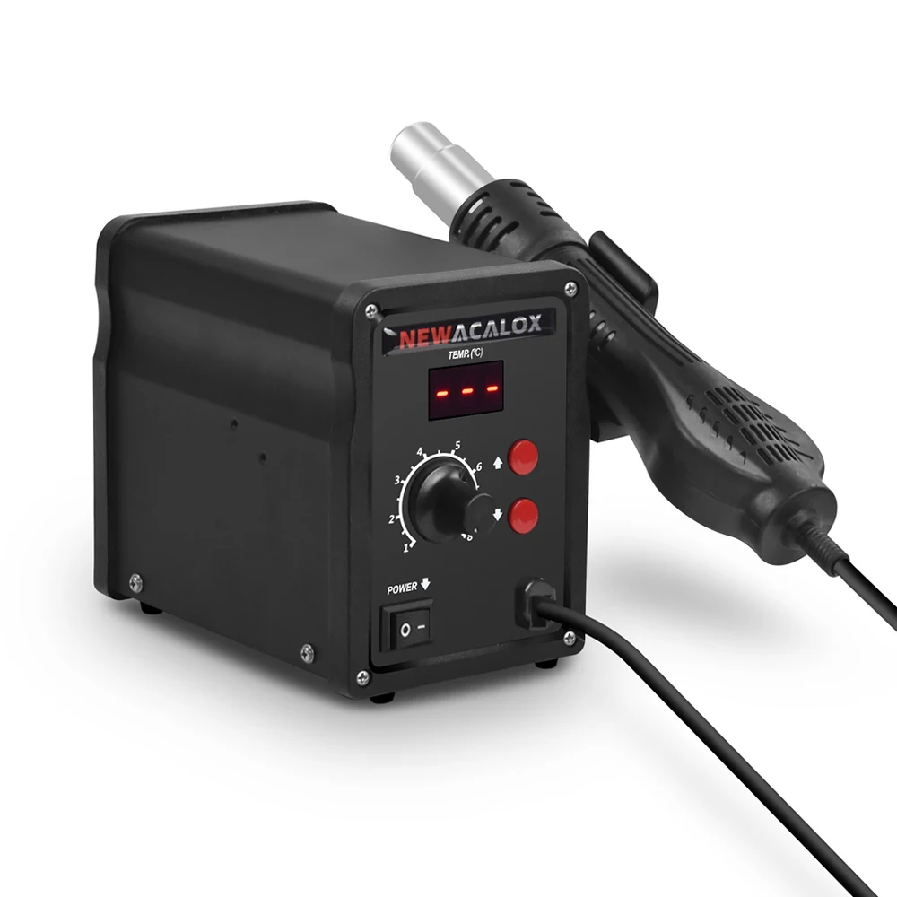 700W Hot Air Rework Station US Plug 110V 100-500 Degree Thermoregul LED Heat Gun Blow Dryer for BGA IC SMD Desoldering Tool