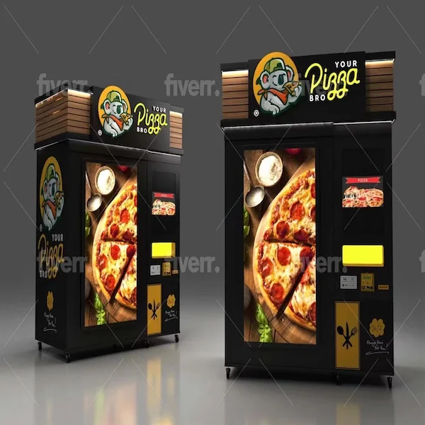 Automatic Pizza Vending Machine Business Self-service 24 Hours Store Cooking Pizza Food Fully Automatic Smart Vending Machine