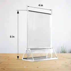 Customizable Thickening Menu Billboard Table Card Transparent Acrylic Menu Stand