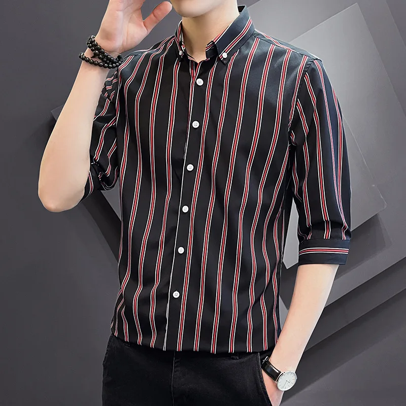 Long Sleeve Non Iron Dress Shirt Formal, Plain Casual Embroidered Logo Customized Shirts Solid Slim Fit Mens Dress Shirts/