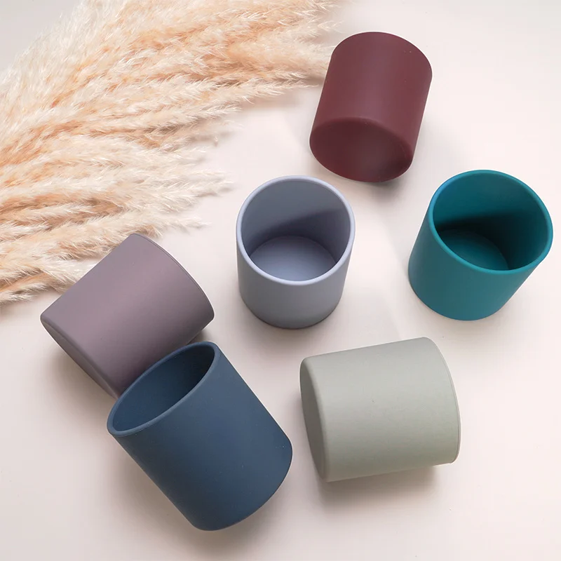 Food Grade Safe Infant Baby Drinking Cup Training Water Cup Travel Silicone Coloured Portable Outdoor Handcup Silicone Baby Cups