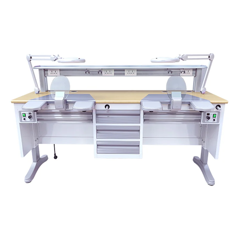 Хит продаж 1 8 метров оборудование для стоматологической лаборатории рабочего места лабораторный мраморный стол мебель стеклянная лампа стоматологическая лабораторная скамья