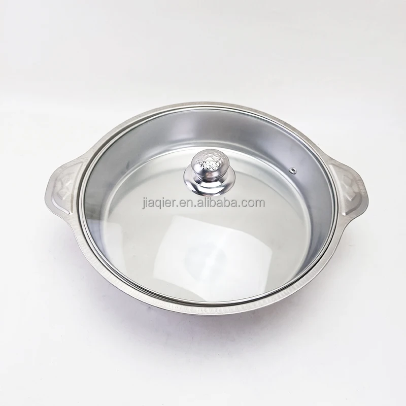 Stainless steel circular combination cover tripod stove cyclone two-ear dinner stove