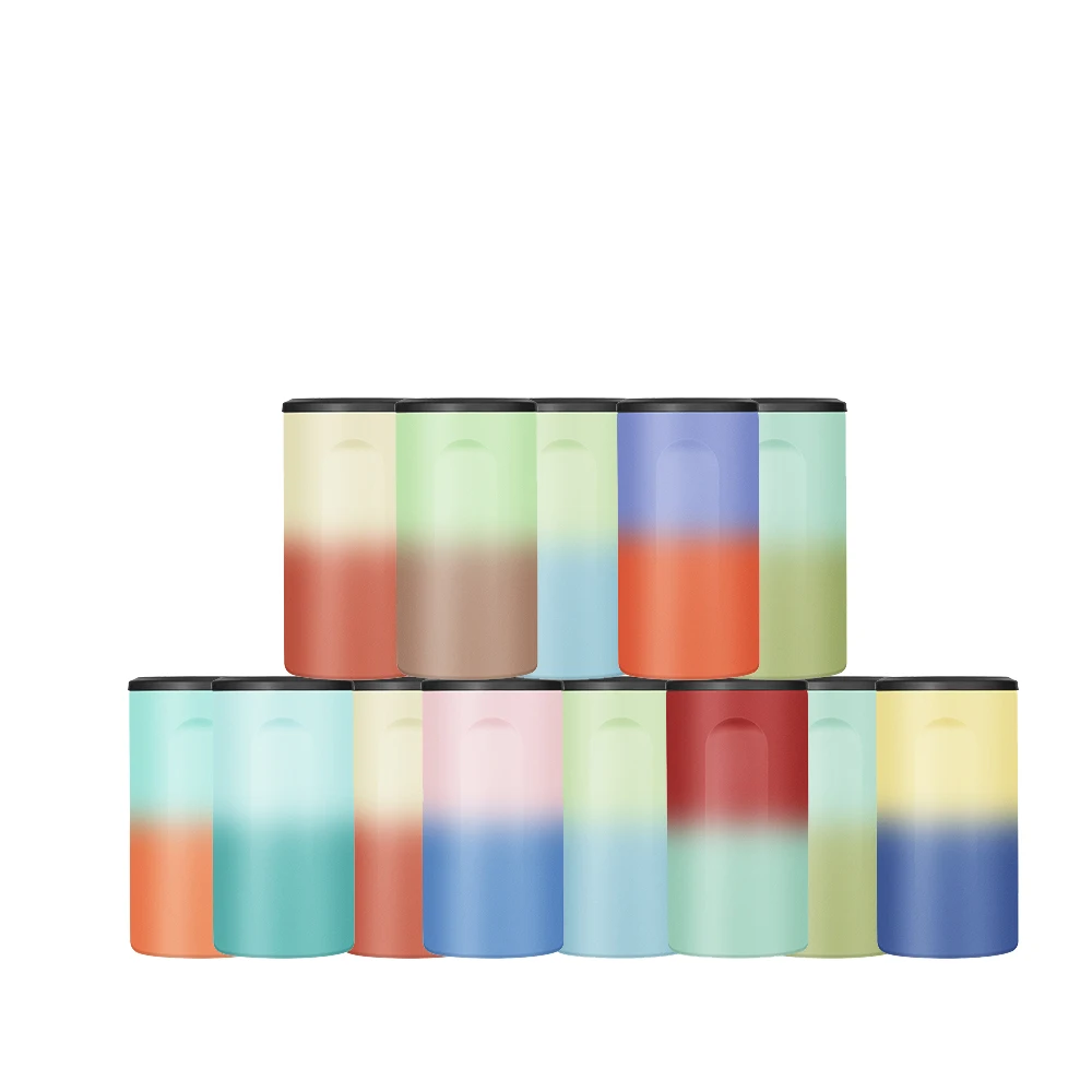 Тонкий охладитель пивных банок с двойными стенками, изолированная нержавеющая сталь, Новое поступление, Пользовательский логотип, ведра 15 унций, охладители и держатели