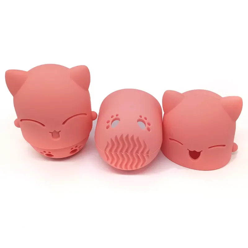 Makeup Sponge Display Rack Cosmetic Blender Sponge Case Puff Holder Soft Silicone Powder Puff Drying Holder Egg Stand Beauty Pad