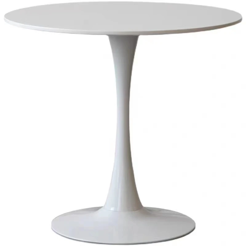 Chinese manufacturing MDF top coffee conference dining table white black metal leg restaurant bar table living room table