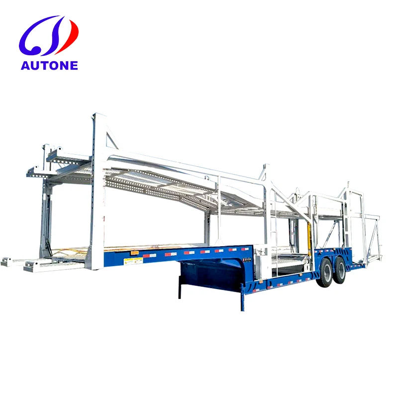 Factory Price 6/8/10 Cars Semi Trailer With Mechanical Suspension Vehicle Carrier Semi Trailer For Sale