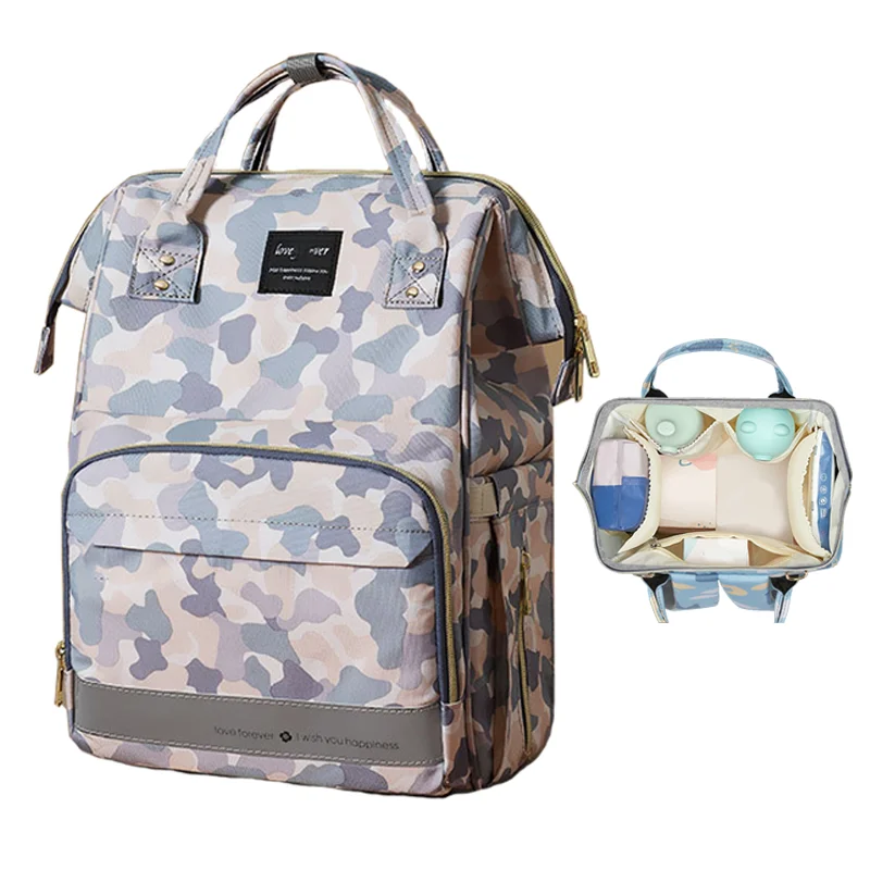2022 Colorful Patterned Mommy Bags Baby Travel Diaper Bags Backpack
