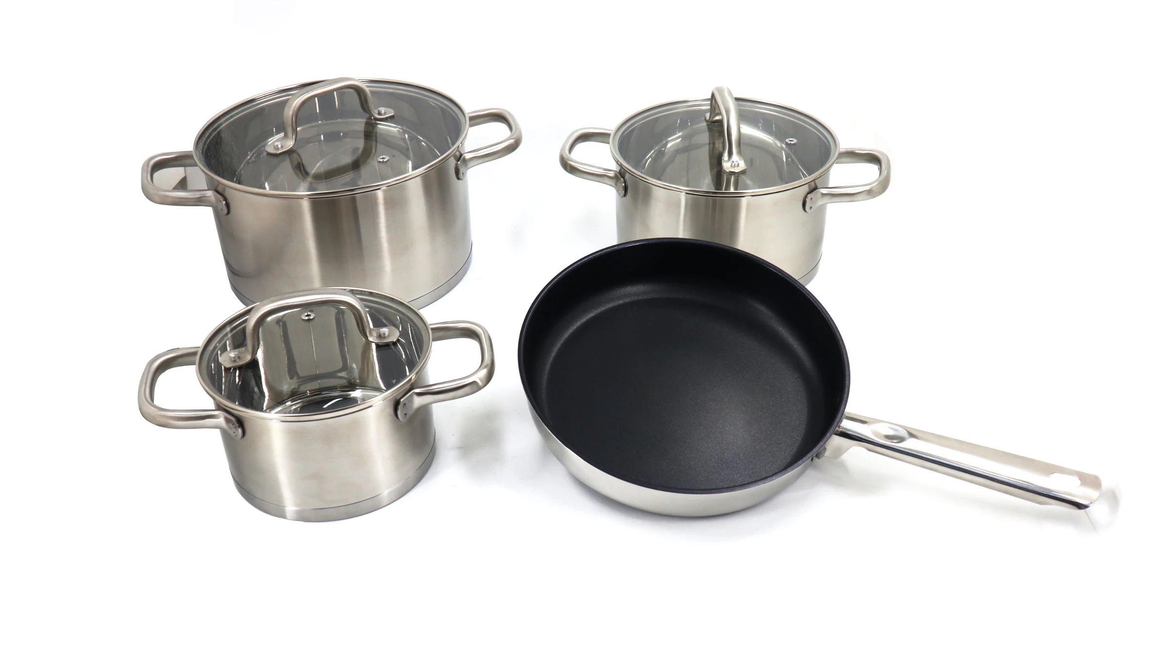 CUSTOM  Frying Pan Non-stick Stainless steel Flat Frying Pan Kitchen Carbon Steel Frying Pan