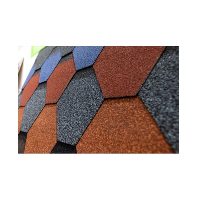 Self Adhesive Easy to Install Green Roof Tiles Waterproof Flat Roofs Asphalt Shingles