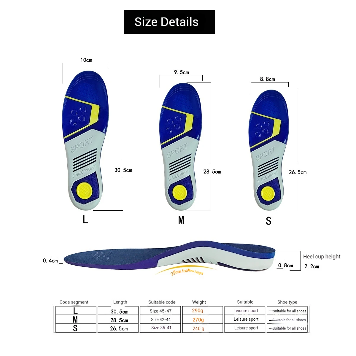 Olian Factory Sports Massaging Silicone Gel Insoles TPE Arch Support Orthopedic Plantar Fascilitis Running Insole