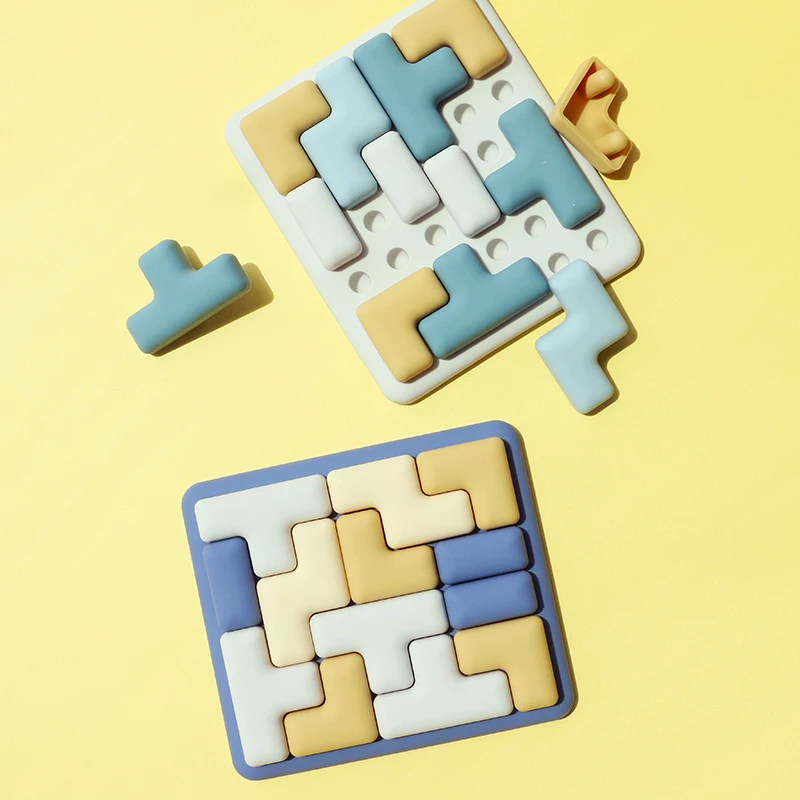 Custom Direct Factory Sale Educational Toys Eco-Friendly Platinum Silicone Russian Puzzle Type Baby Non-Toxic Stacked Assembled