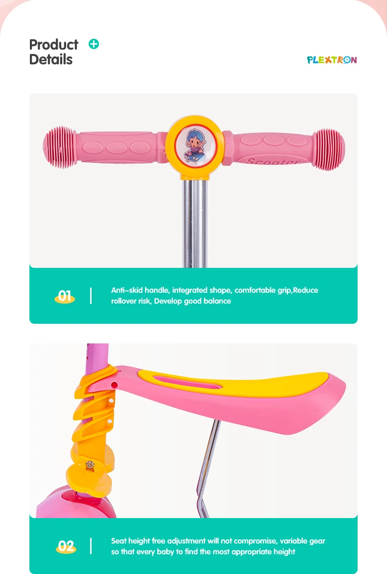 Hot sale Multifunction 3in1 3 wheel kids baby foot Kick scooter with OEM design