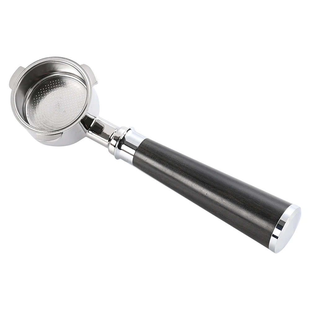 51mm Wooden Handle Delong Naked Stainless Steel Bottomless Espresso Machine Coffee Portafilter