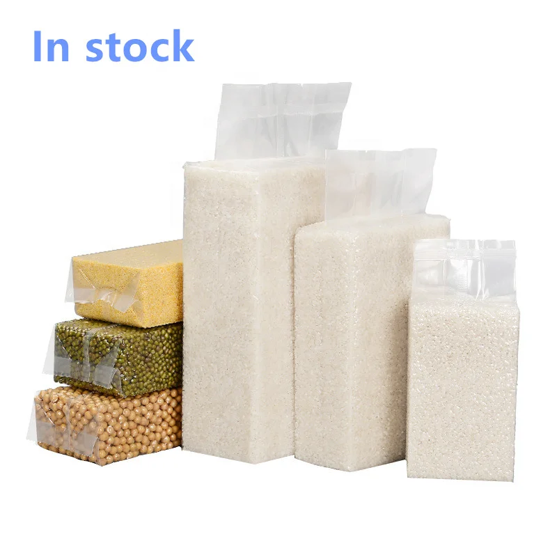 Thickened rice brick vacuum bag spot rice brick bag wholesale rice packaging food grade clear packing vacuum bag