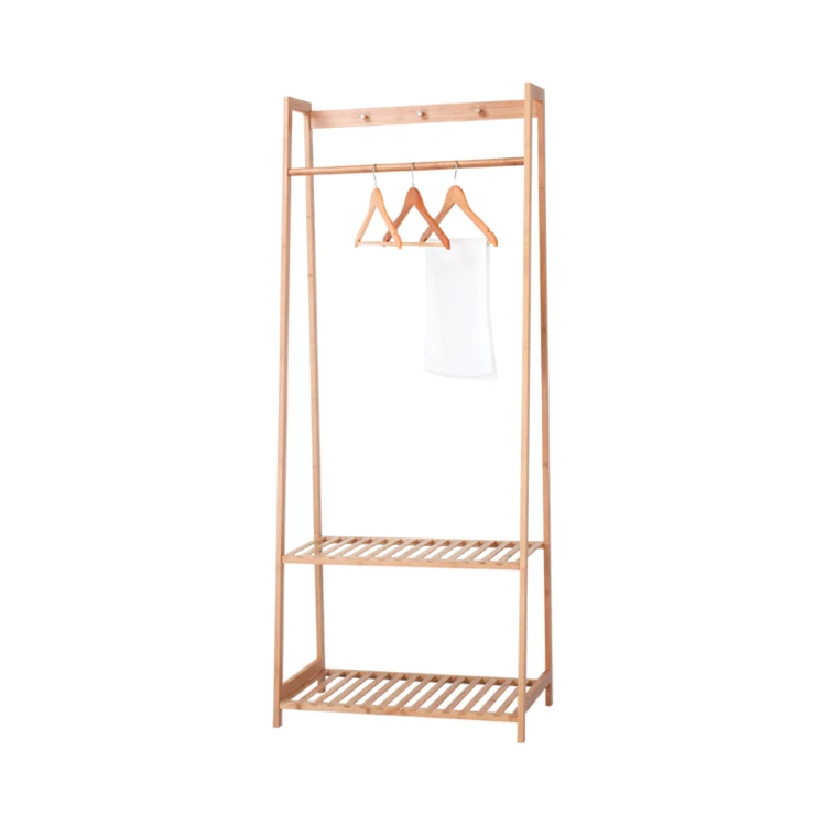 BAMBKIN clothes  wardrobes bedroom wooden coat rack stand bamboo coat racks