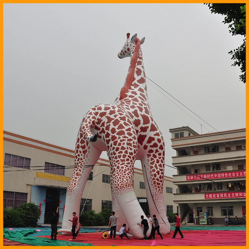 AOQI Inflatable enormous Giraffe Animal Model