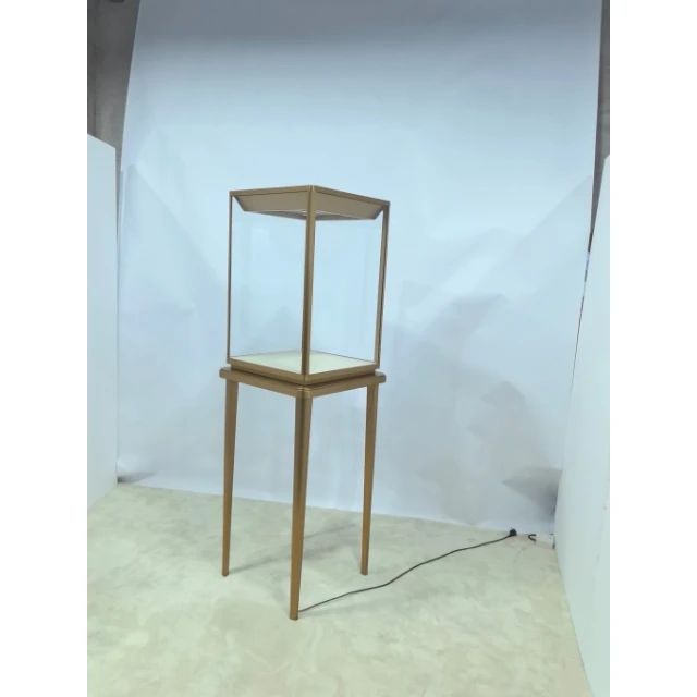 Customized High Stand Rectangular Jewelry Display Cabinet for Showcases Office Retail Souvenir Jewelry Luxury Display Showcase