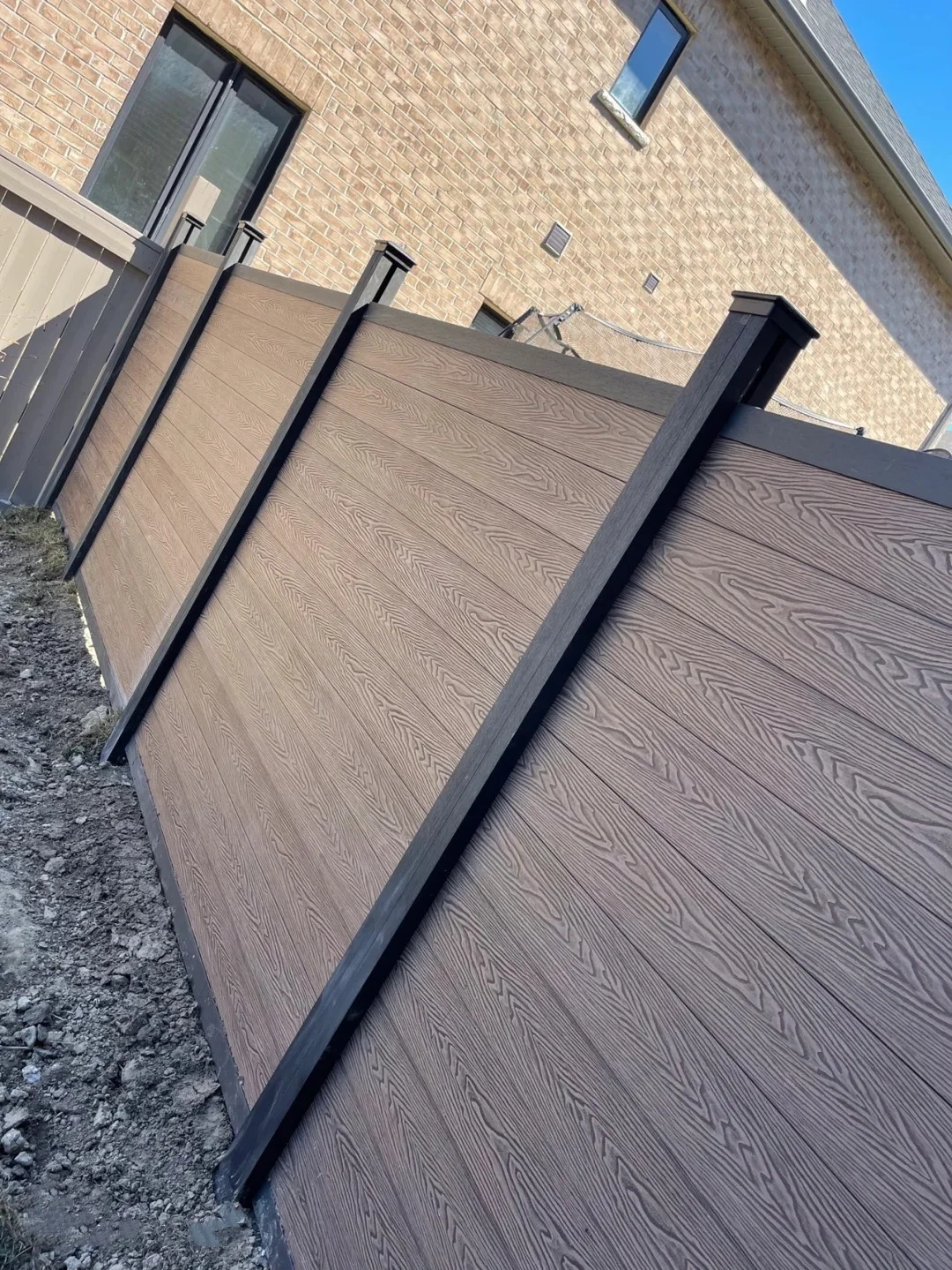 Outdoor Euro Design Aluminum WPC Fence Panel for Garden