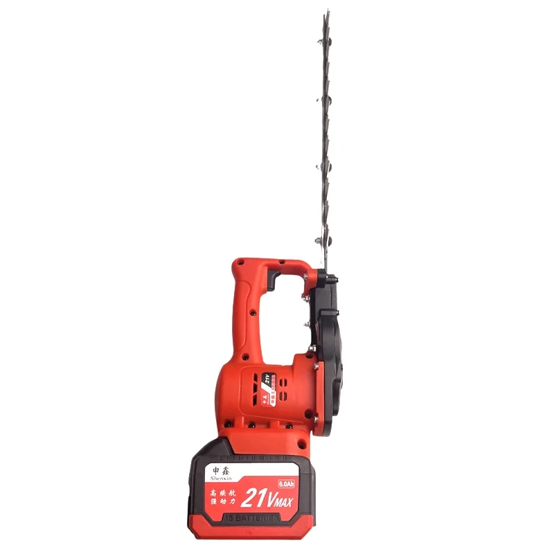 SENGXIN 21v Professional Cutter Tools Cordless Lithium Battery Power Hedge Trimmer Tree Trimming machine with  6.0A Battery