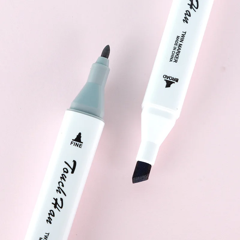 Meihui Factory Cheapest Dual Tip Alcohol Based Ink Markers Pen Set For Artist Sketching 12 Colors