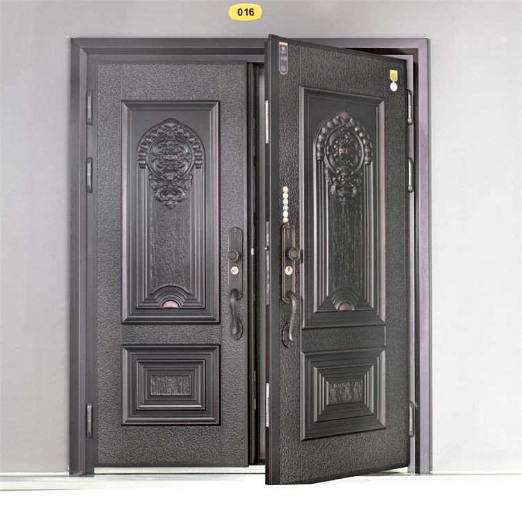 Customized main gate entrance swing villa door exterior decorate arches villa entrance iron door