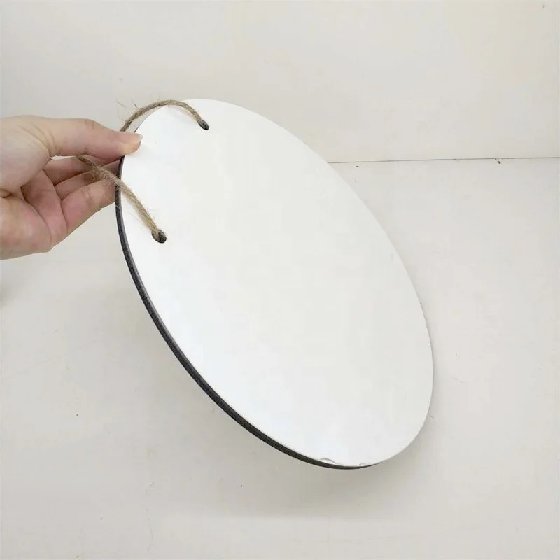 Circle Shape Sublimation Blank MDF Wooden Welcome Sign Door Hangers For Christmas/Hotel/Home/Bar/Garden Use