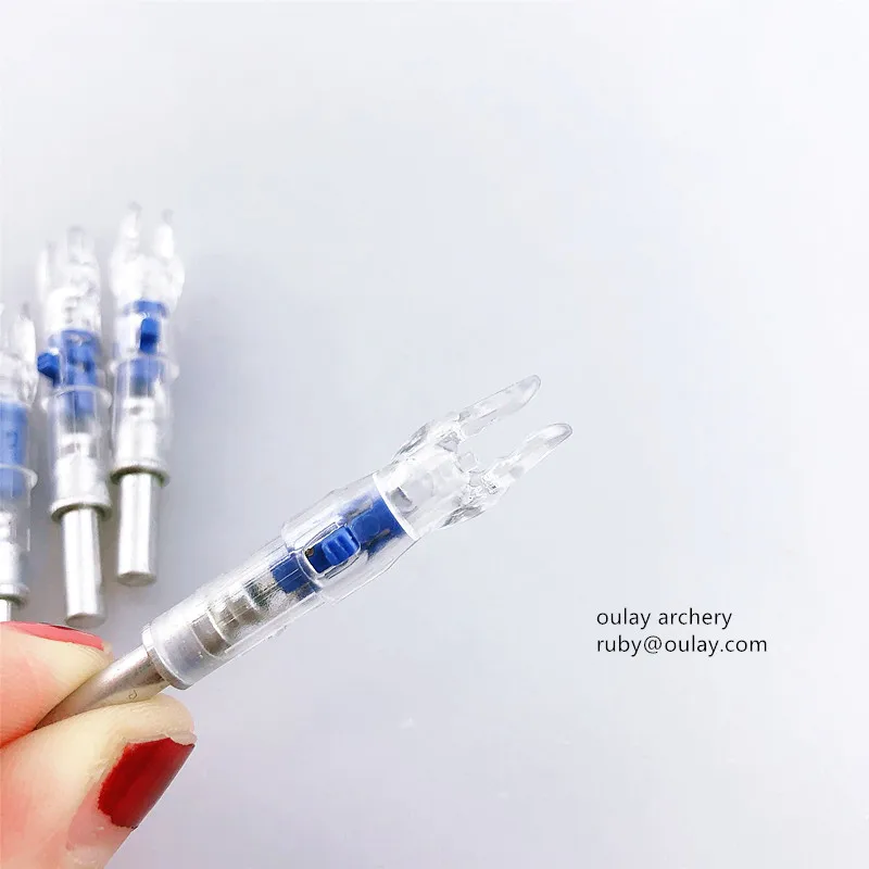 Легкое выключение, новая подсвеченная стрела, 6,2 мм, карбоновые стрелы, пластиковые держатели с переключателем ВКЛ./ВЫКЛ., не требуется никаких инструментов для ночной охоты