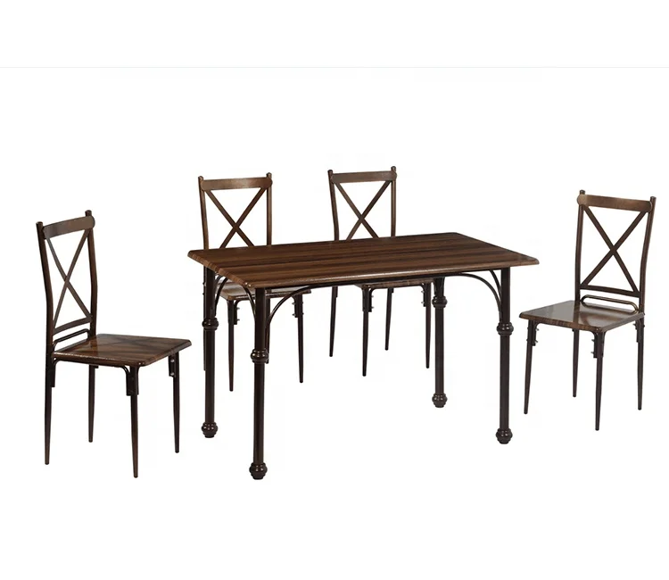 Набор обеденного стола современного дизайна, 1 стол и 6 стульев, Обеденный набор, домашняя мебель