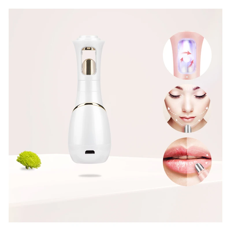 2022 hot sell beauty device heating Ion Moisture Lip Care vibration Device exfoliate lip skin UV  home use portable machine