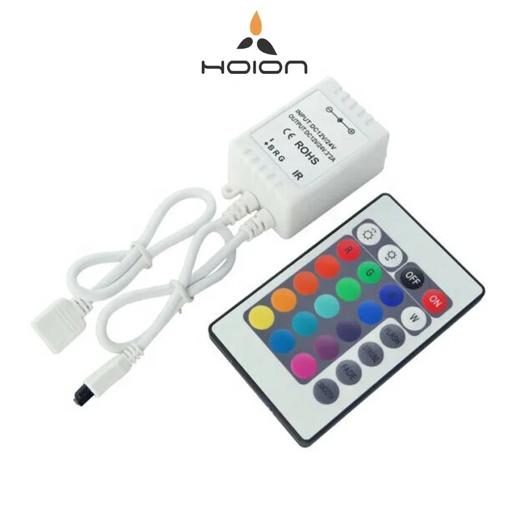 Контроллер ROHS 8-10m 3 * 2A 12-24V/DC + RGB/+ GRB/+ BRG IR 24 клавиши с CE