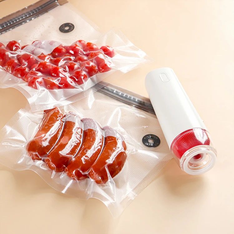 Strong Power Kitchen Accessories Handheld Food Vacuum Sealer USB Charge Mini Food Snack Cloth Storage Container Vacuum Sealer