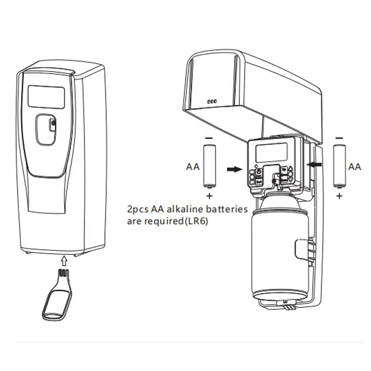 Competitive price bathroom toilet hotel wall mounted air freshener spray machine automatic room non aerosol perfume dispenser