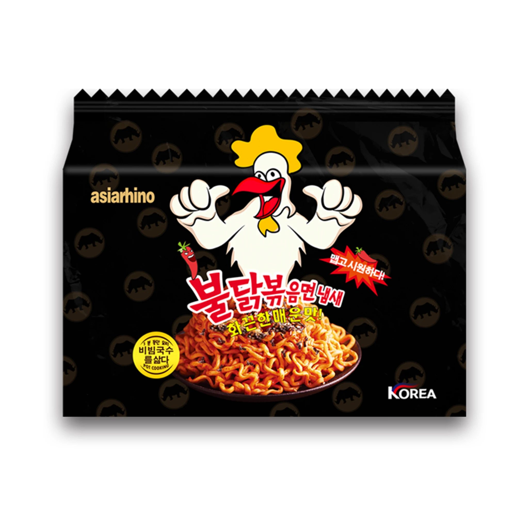 Hot Roasted Super Spicy Ramen Noodles Korean Bulk Five-Pieces Hot Carba Cream Flavor Spicy Instant Noodles