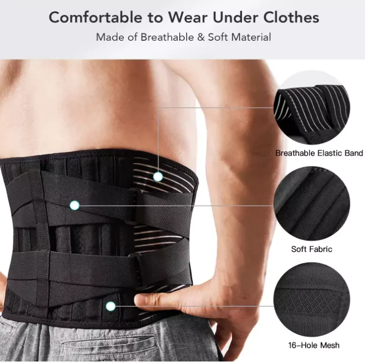Wholesale waist trainer shaper wear back support Belt corset back lumbar support brace slimming tunny belt