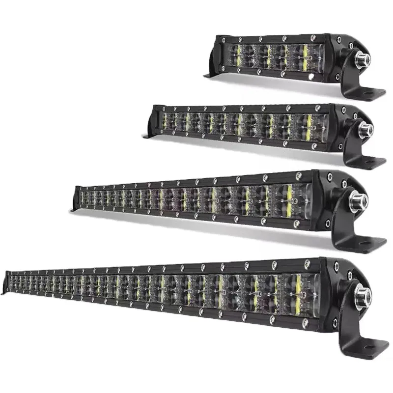 Double Row Mini Led Work Light Bar 72w 180w 300w Led Bar Spot Flood Driving Lamp SUV ATV Truck Offroad Car 6D Led Light Bars
